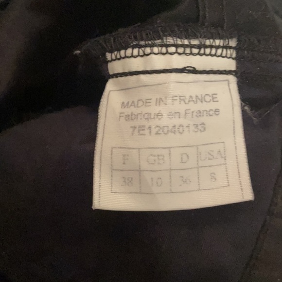 Vintage Christian Dior Boutique Paris Cotton/Silk High Waisted Black Pants - Picture 12 of 13